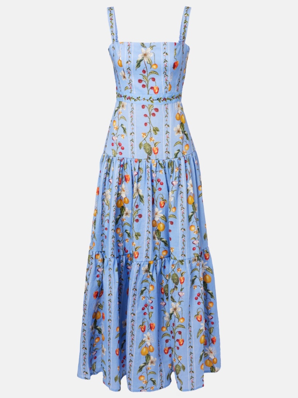 Agua by Agua Bendita Lima printed linen maxi dress
